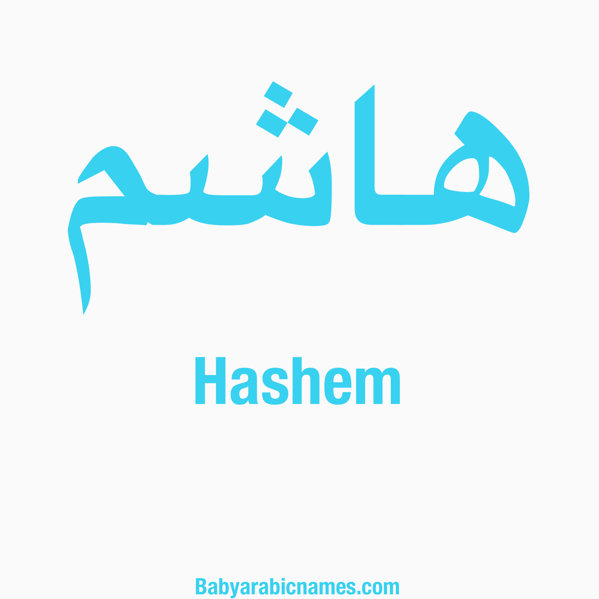 Hashem Baby Boy Arabic Name