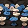 Arabic Alphabet Letter Play Dough Stamping Set - Blue & White Color - Image 5