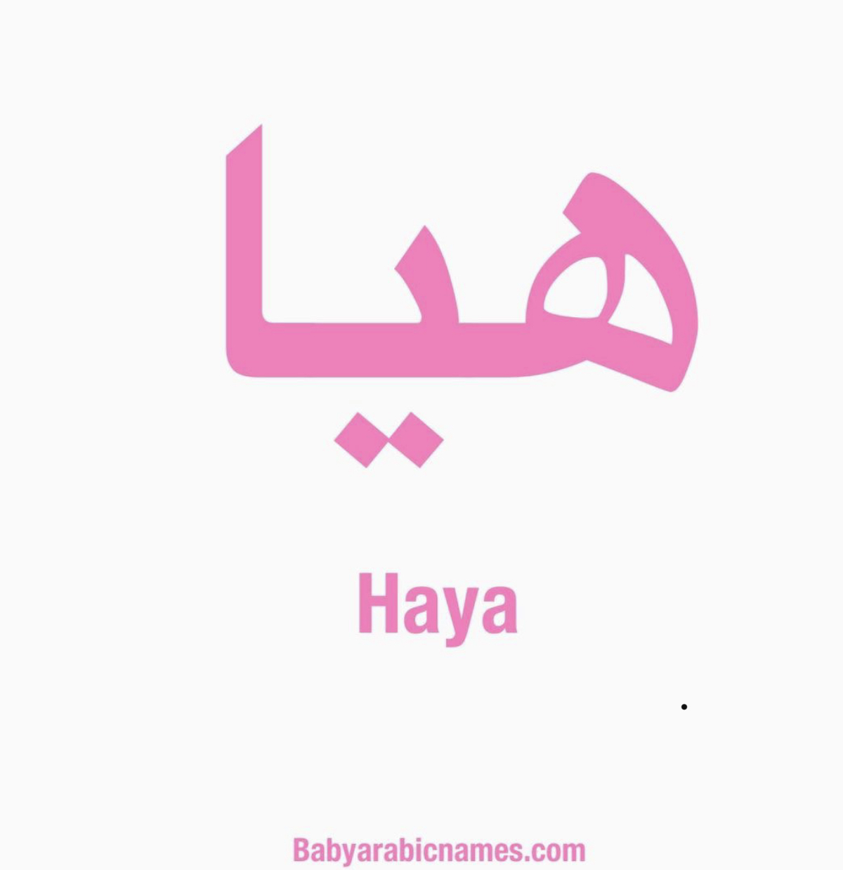Haya Baby Girl Name - Baby Arabic Names