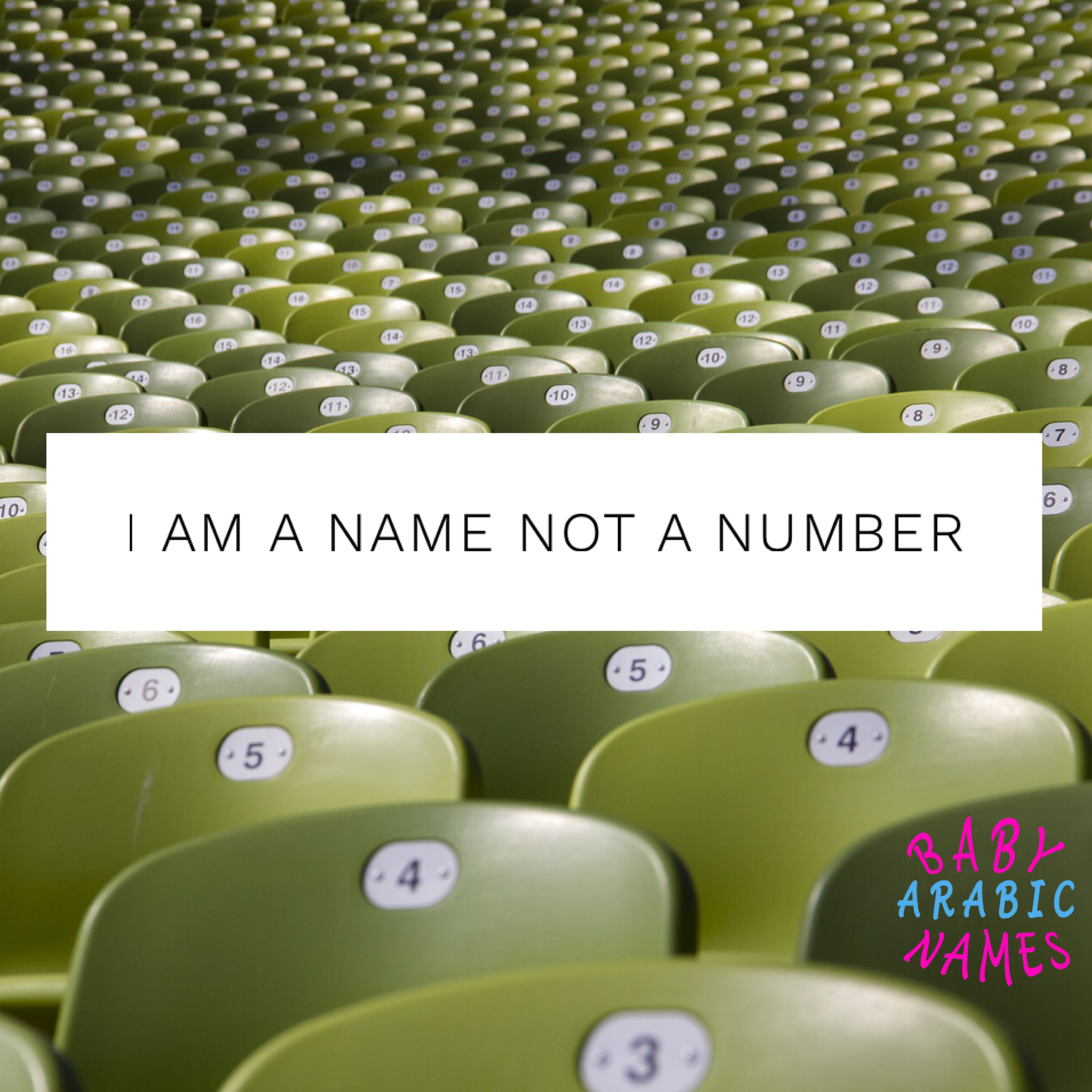 I am a name not a number