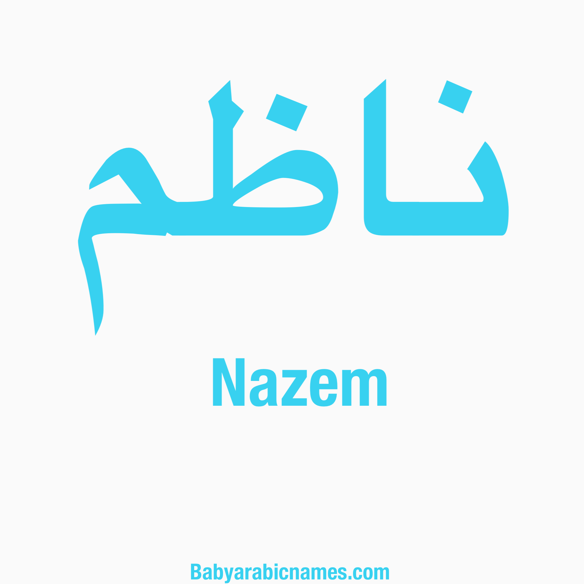 Nazem Baby Boy Arabic Name