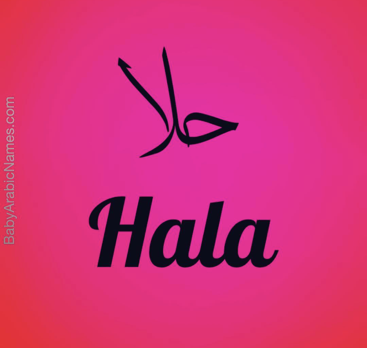 Hala Baby Girl Arabic Name